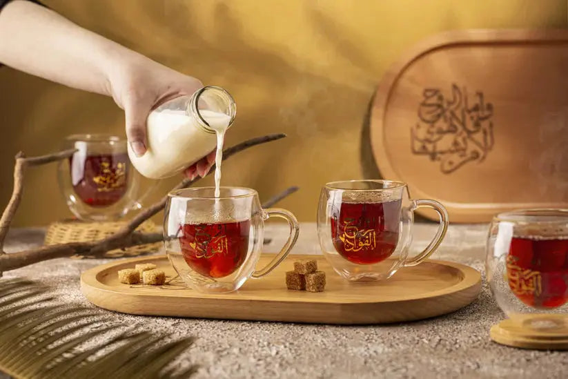 Order Handmade Glass -The Soul Of The Heart Tea Set - 6 Pieces + Tray for LE 2100.00 at Coffee & Cream, All your coffee needs in one place. Shop Coffee, Beans, Ground Coffee, Instant Coffee, Creamers, Coffee Machines, Blenders, equipment and more. 50+ Bra