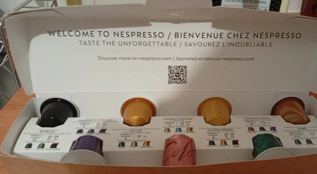 Order Nespresso - Variety Capsules Pack - 7 capsules for LE 299.00 at Coffee & Cream, All your coffee needs in one place. Shop Coffee, Beans, Ground Coffee, Instant Coffee, Creamers, Coffee Machines, Blenders, Coffee and more. 50+ Brands Monin, Lavazza, S