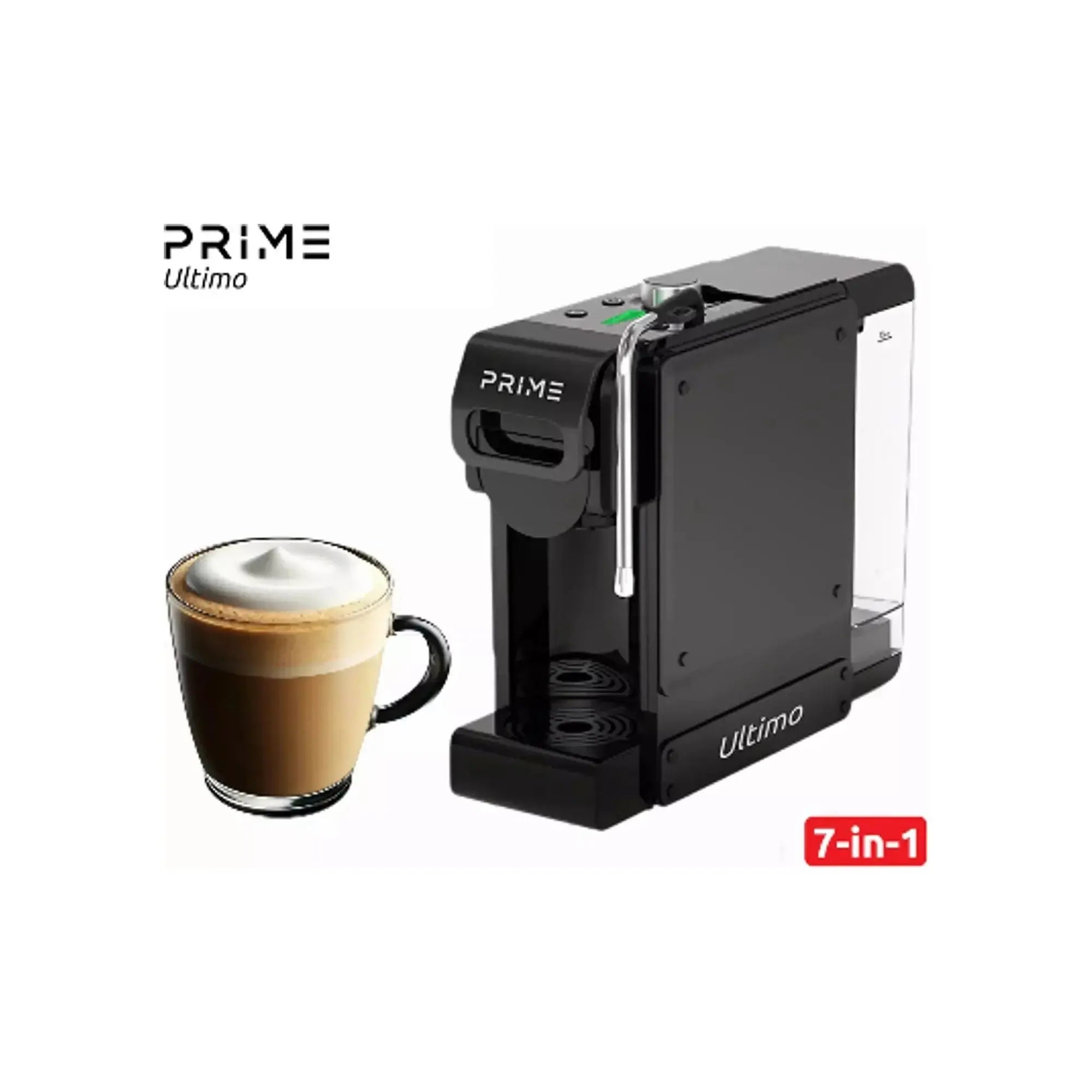 PRIME - Ultimo 7 in 1 Multi Capsule Coffee Machine - with Gifts Coffee & Cream