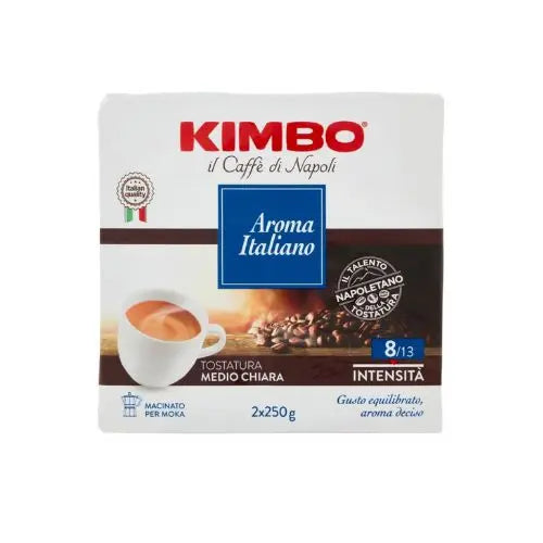 Kimbo - Aroma Italiano - Ground Espresso Coffee For Moka - 2* 250g at Coffee & Cream Egypt