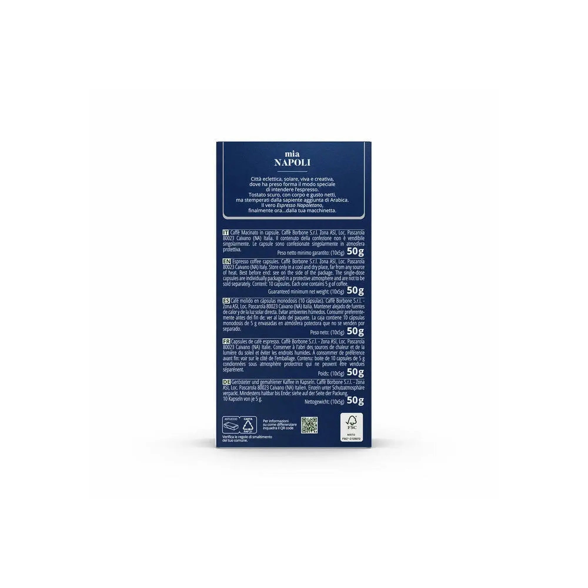 Order Caffe Borbone - Mia Napoli Nespresso® compatible - 10 capsules for LE 199.00 at Coffee & Cream, All your coffee needs in one place. Shop Coffee, Beans, Ground Coffee, Instant Coffee, Creamers, Coffee Machines, Blenders, and more. 50+ Brands Monin, L