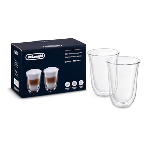 De’Longhi Latte Macchiato Glasses 330ml