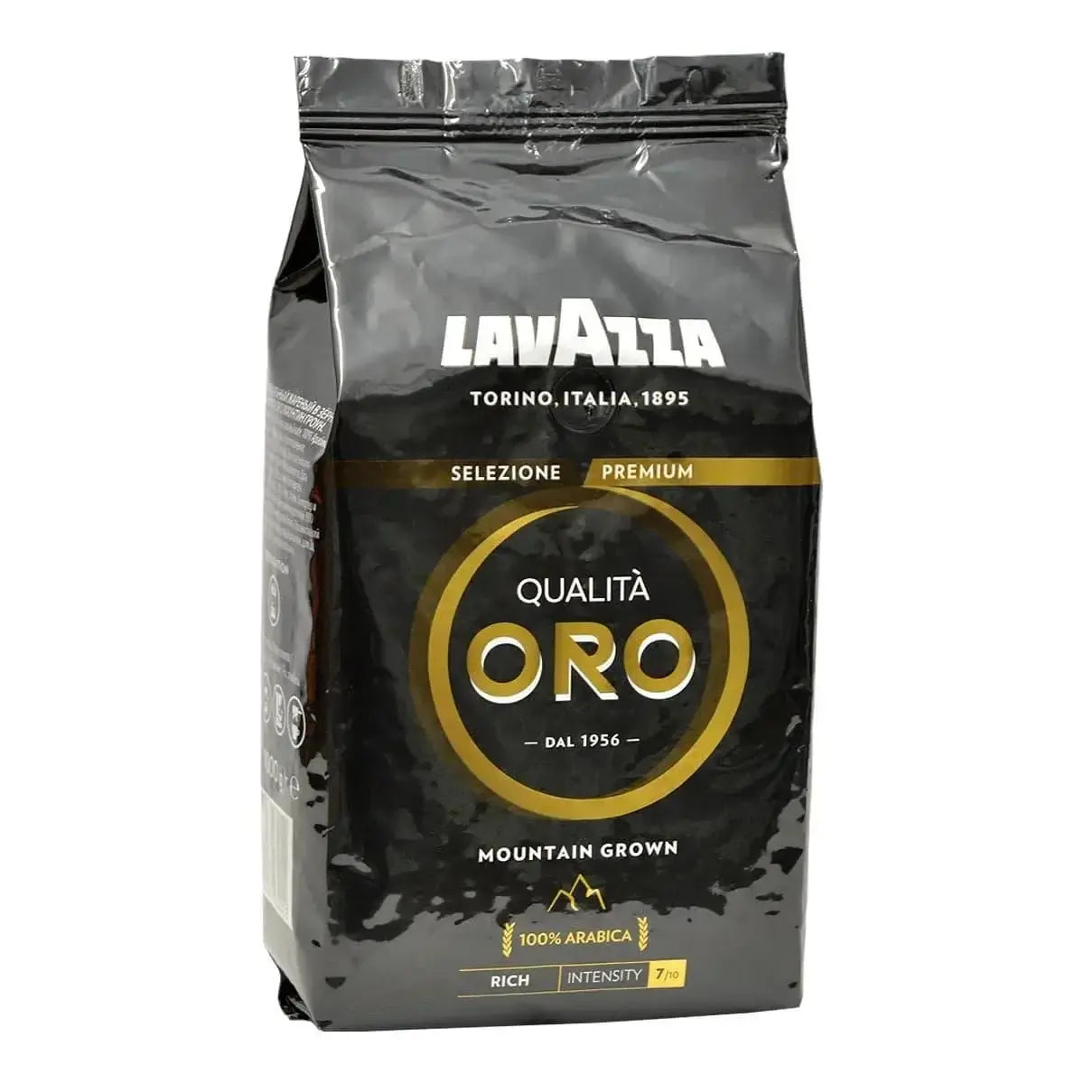 Lavazza Qualita Oro Black Mountain Grown Whole Coffee Beans - 1kg at Coffee & Cream Egypt