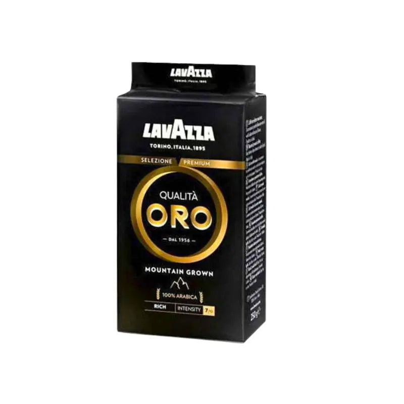 Lavazza Qualita Oro Black Mountain Grown Ground Coffee - 250g at Coffee & Cream Egypt