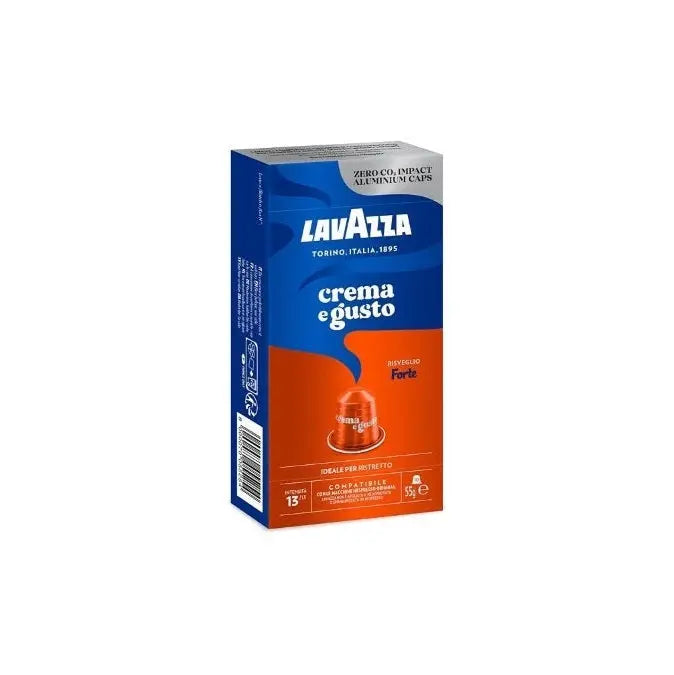 Lavazza Crema E Gusto Risveglio Forte Nespresso Compatible Coffee Capsules - 10 Capsules at Coffee & Cream Egypt