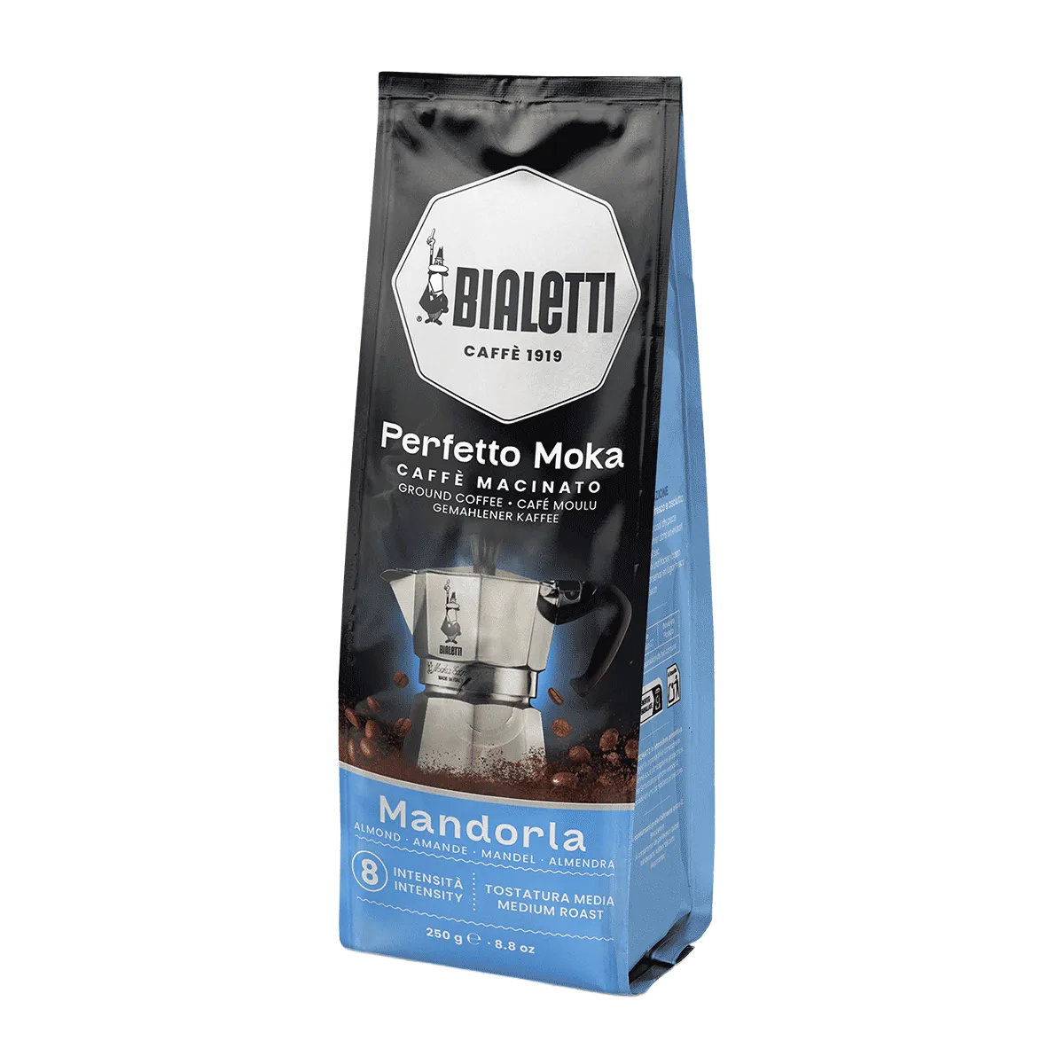 Bialetti Perfetto Moka Mandorla Ground Coffee 250g