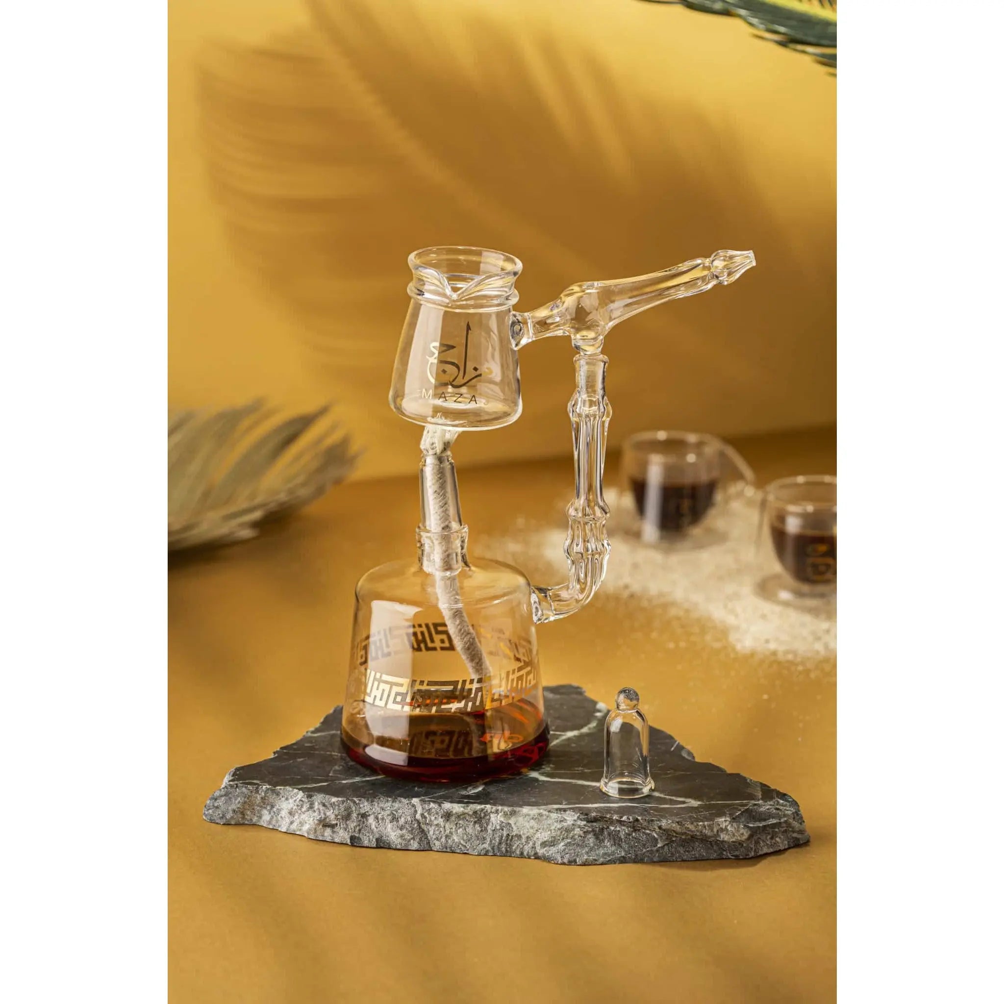 Order Handmade Glass - Mazaj Turkish Coffee Set for LE 2220.00 at Coffee & Cream, All your coffee needs in one place. Shop Coffee, Beans, Ground Coffee, Instant Coffee, Creamers, Coffee Machines, Blenders, equipment and more. 50+ Brands Monin, Lavazza, St