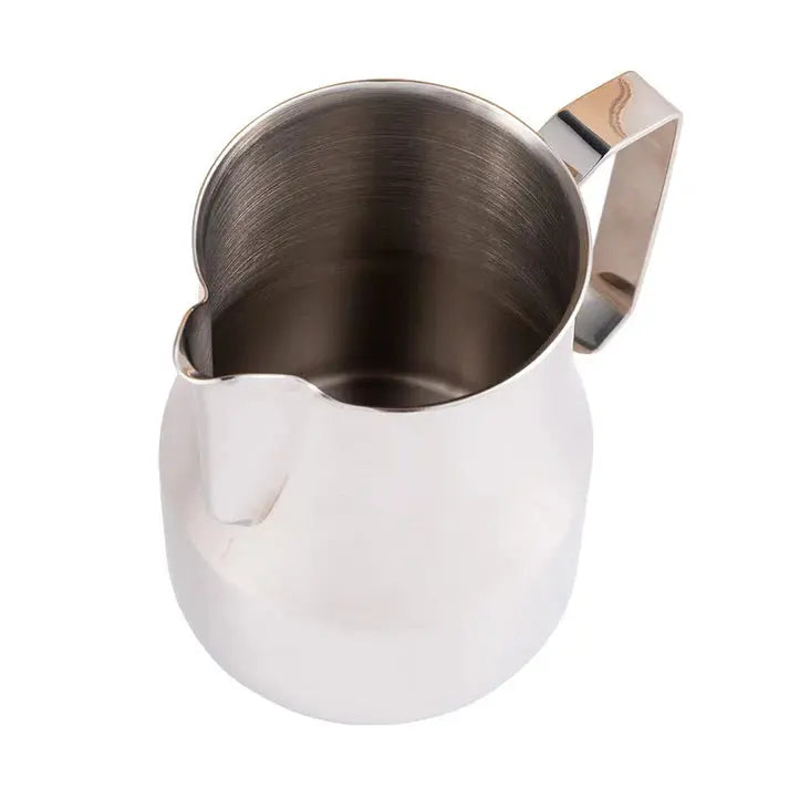 Order Stainless Steel Milk Frothing Pitcher - 350 ml for LE 350.00 at Coffee & Cream, All your coffee needs in one place. Shop Coffee, Beans, Ground Coffee, Instant Coffee, Creamers, Coffee Machines, Blenders, and more. 50+ Brands Monin, Lavazza, Starbuck