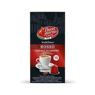 Order Buongiorno Caffè - Sublime Rosso - Compatible by Nespresso -10 capsules for LE 199.00 at Coffee & Cream, All your coffee needs in one place. Shop Coffee, Beans, Ground Coffee, Instant Coffee, Creamers, Coffee Machines, Blenders, Coffee and more. 50+