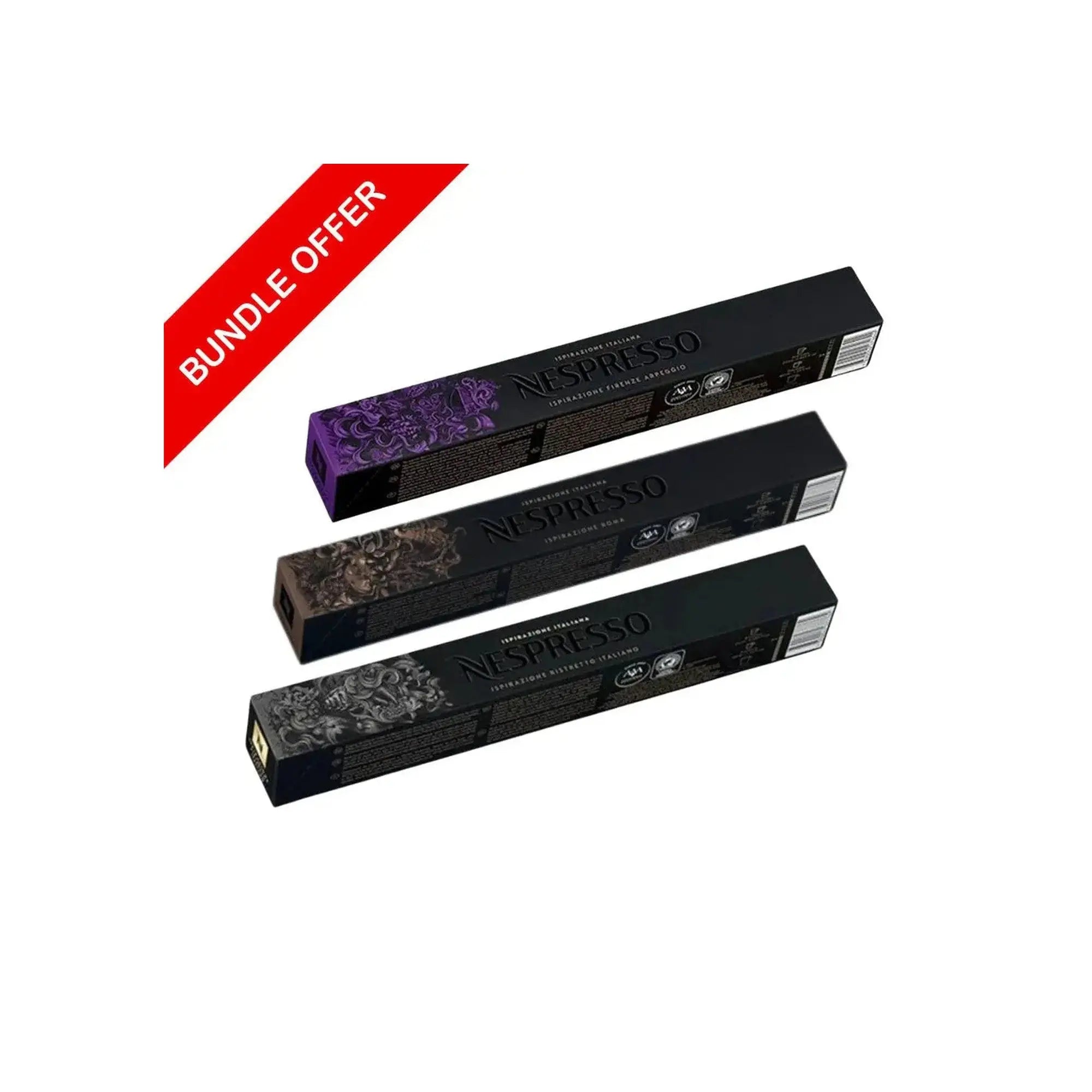 (30 Capsules) Nespresso Capsules Variety Pack (Arpeggio, Roma, Ristretto) 10 Capsules X3 - Bundle at Coffee & Cream E...