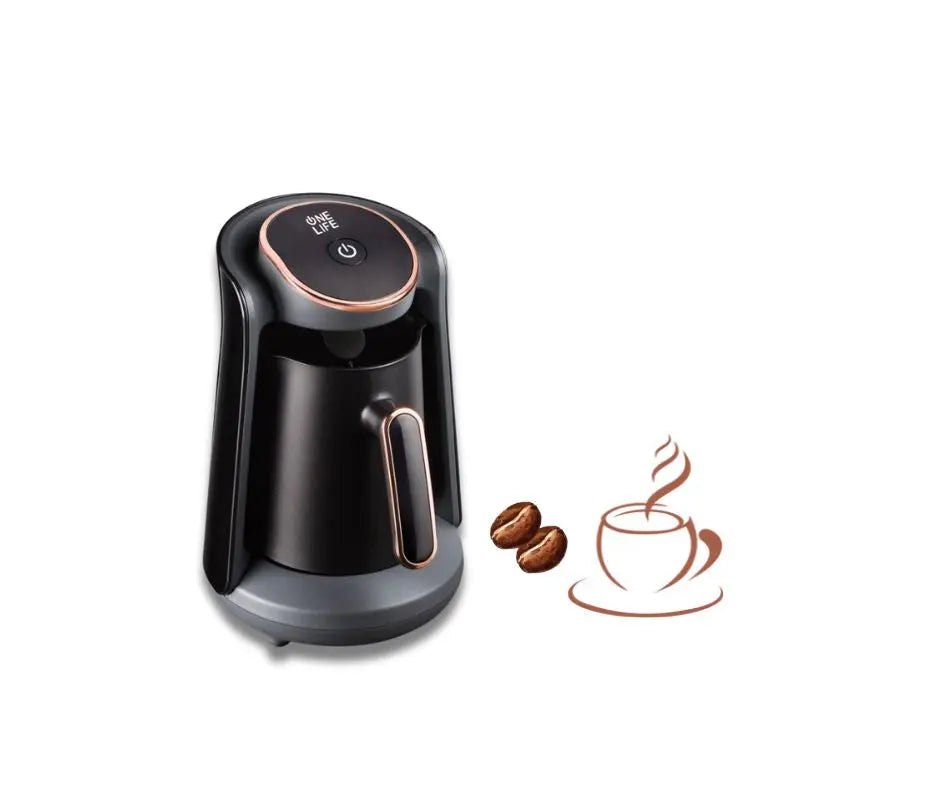 One Life - Coffee Pot Machine CP20S - Black & Gold (1 year warranty) at Coffee & Cream Egypt
