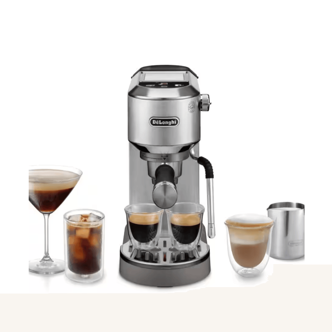 De'Longhi Dedica Duo EC890.M Espresso & Cold Brew Machine - Silver + Gifts