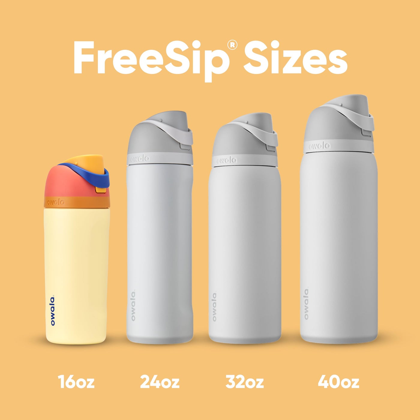 Owala Kids FreeSip Insulated Stainless Steel Water Bottle Misty Horizon 16oz / 475ml