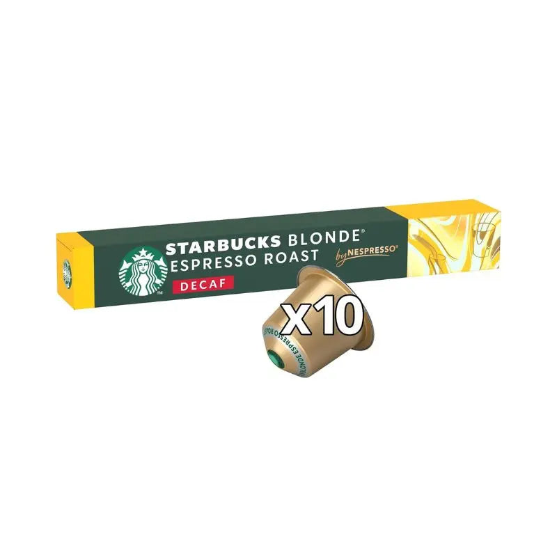 Starbucks Blonde Decaf Espresso Capsules by Nespresso - 10 Capsules at Coffee & Cream Egypt