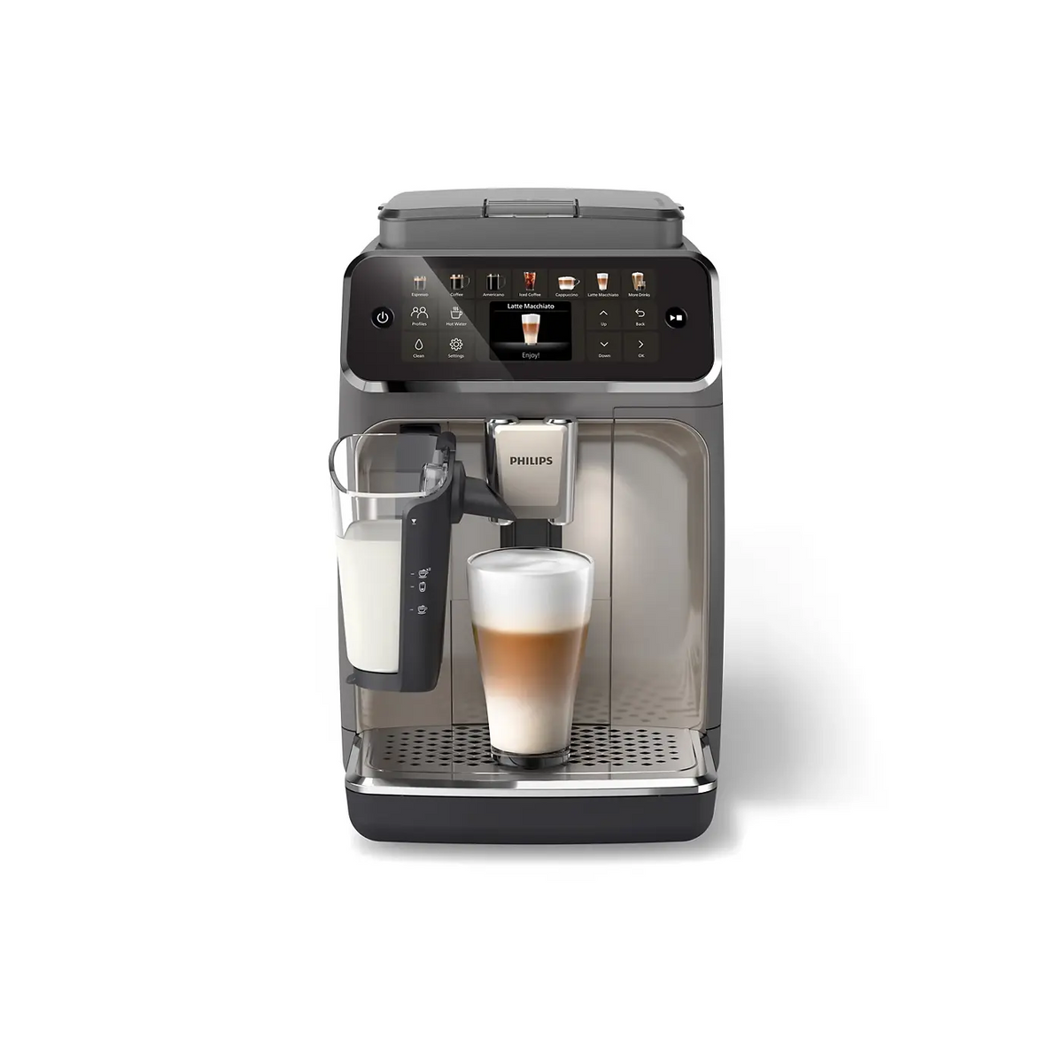 Order Philips EP4400 Bean To Cup Coffee machine 12 Different Drinks for LE 46500.00 at Coffee & Cream, All your coffee needs in one place. Shop Coffee, Beans, Ground Coffee, Instant Coffee, Creamers, Coffee Machines, Blenders, Coffee Makers & Espresso Mac