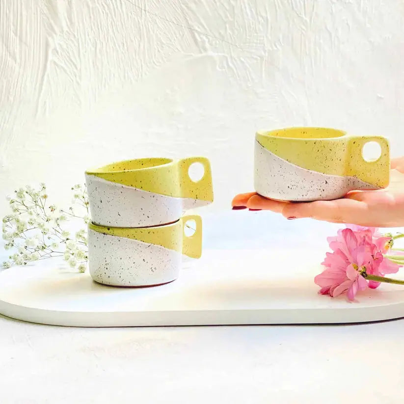 Order Espresso cup - Vibrant Yellow - 2 Pieces Set for LE 430.00 at Coffee & Cream, All your coffee needs in one place. Shop Coffee, Beans, Ground Coffee, Instant Coffee, Creamers, Coffee Machines, Blenders, and more. 50+ Brands Monin, Lavazza, Starbucks,
