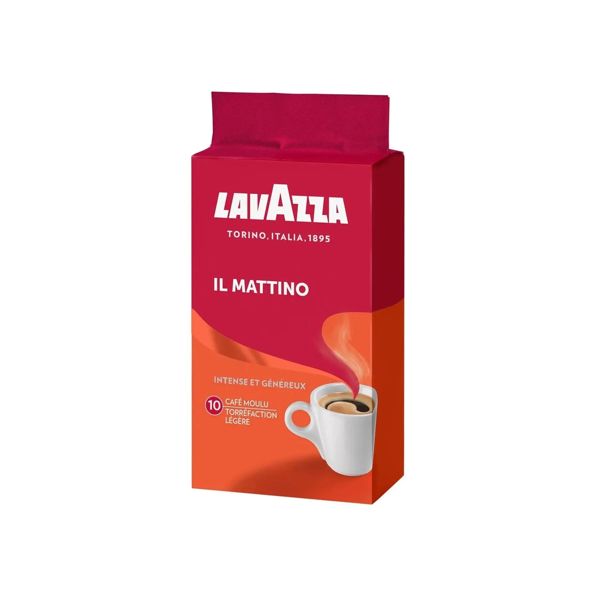 (Unvacuumed) Lavazza - IL Mattino Ground Espresso Coffee - 250g at Coffee & Cream Egypt
