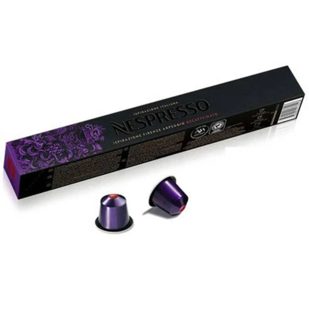 Nespresso Decaffeinato Ispirazione Firenze Arpeggio Original Espresso Capsules - Intensity 9 - 10 Capsules at Coffee...