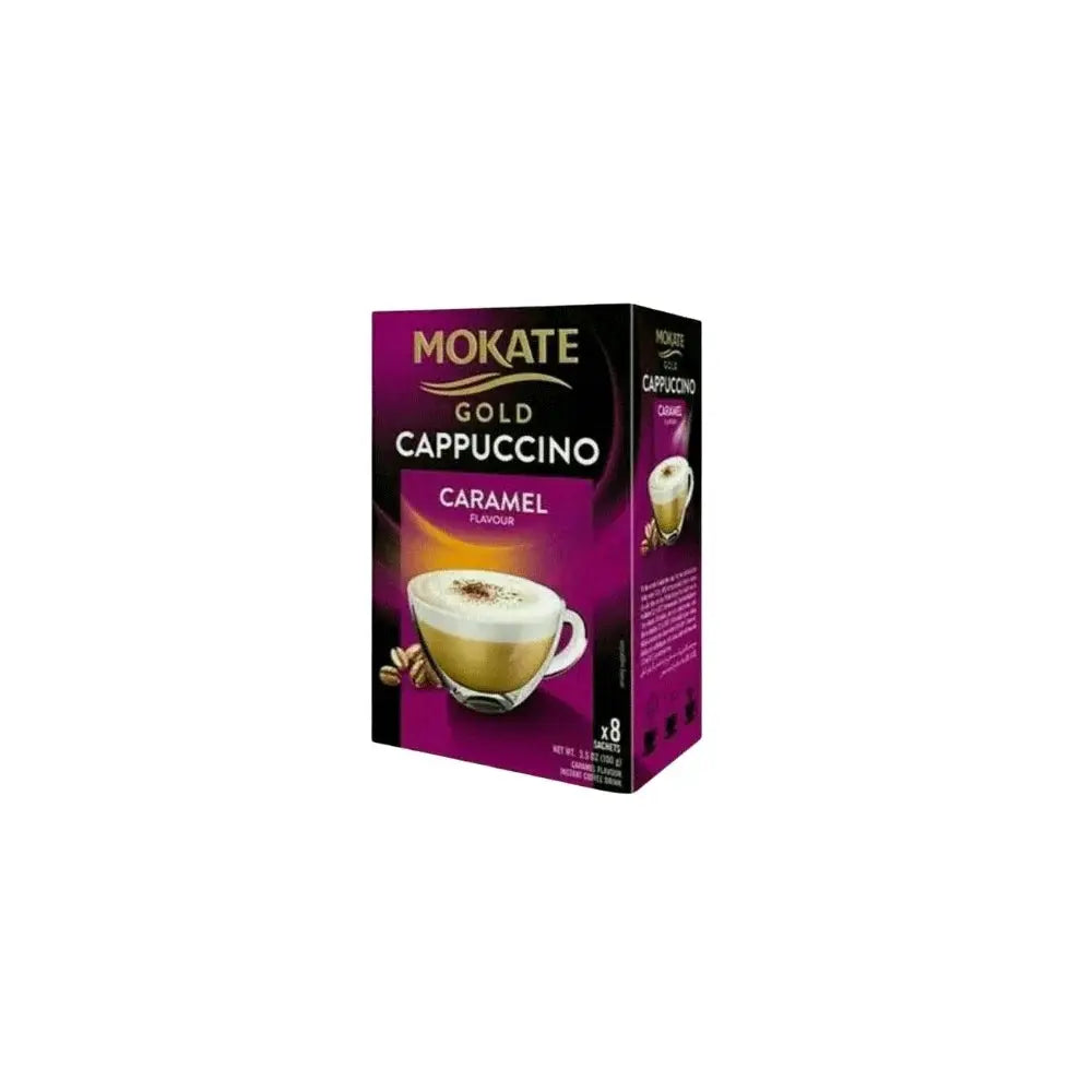 Order Mokate Gold - Cappuccino Caramel Flavour - 8 Sachets for LE 99.00 at Coffee & Cream, All your coffee needs in one place. Shop Coffee, Beans, Ground Coffee, Instant Coffee, Creamers, Coffee Machines, Blenders, and more. 50+ Brands Monin, Lavazza, Sta