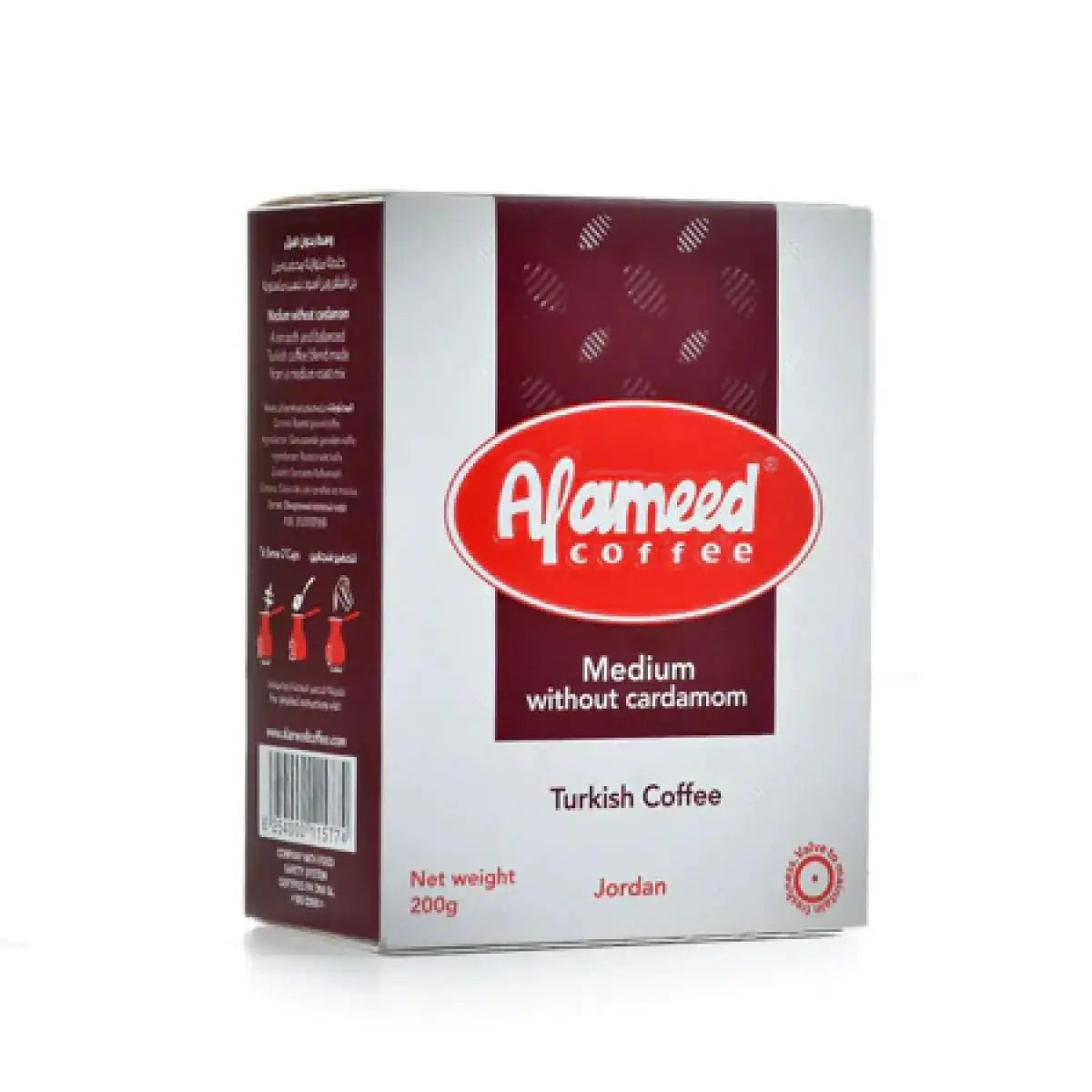 Order Al Ameed Jordanian - Turkish Coffee Medium Without Cardamom - 200g for LE 260.00 at Coffee & Cream, All your coffee needs in one place. Shop Coffee, Beans, Ground Coffee, Instant Coffee, Creamers, Coffee Machines, Blenders, and more. 50+ Brands Moni