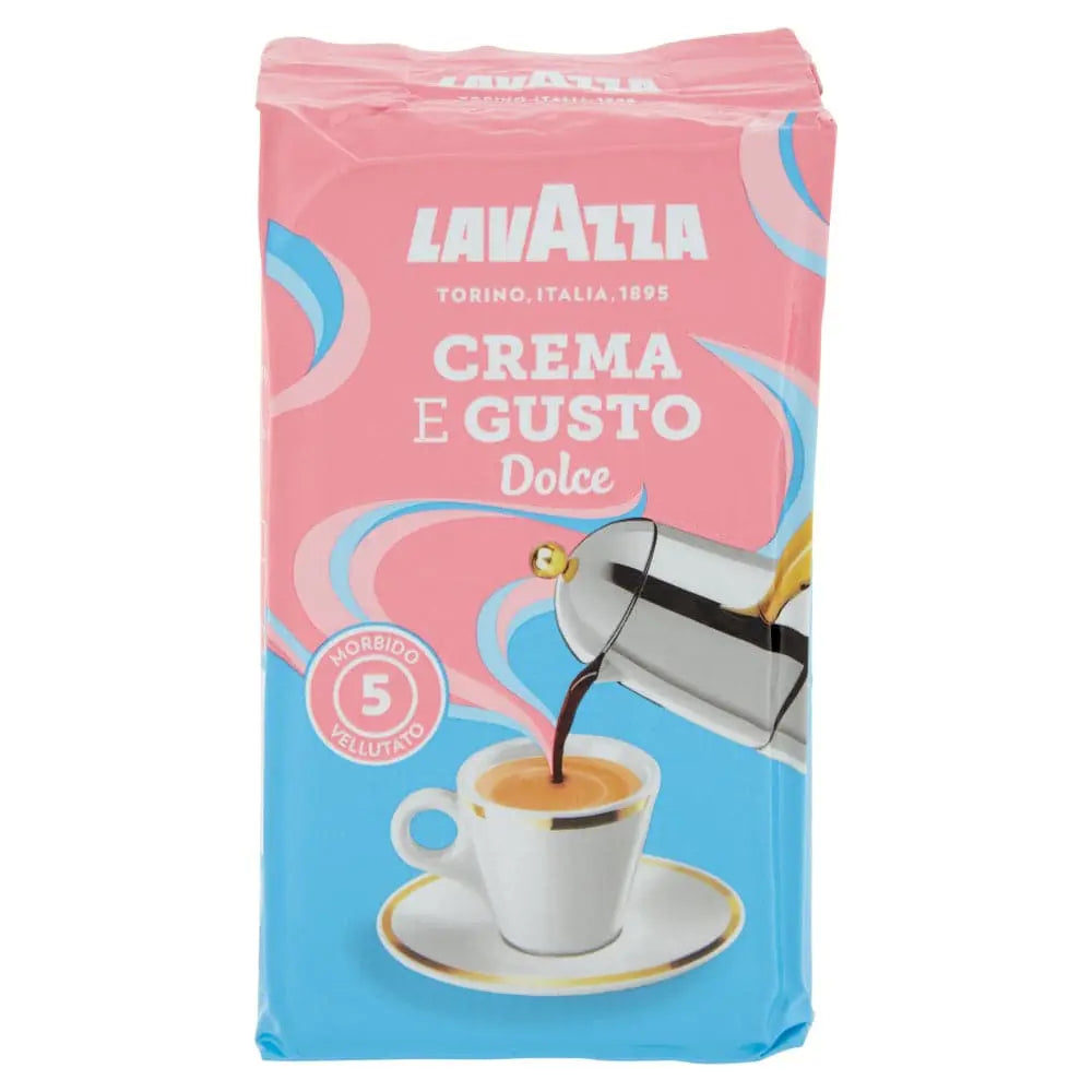 Lavazza Caffè Macinato Crema e Gusto Dolce Ground Coffee - 250g at Coffee & Cream Egypt