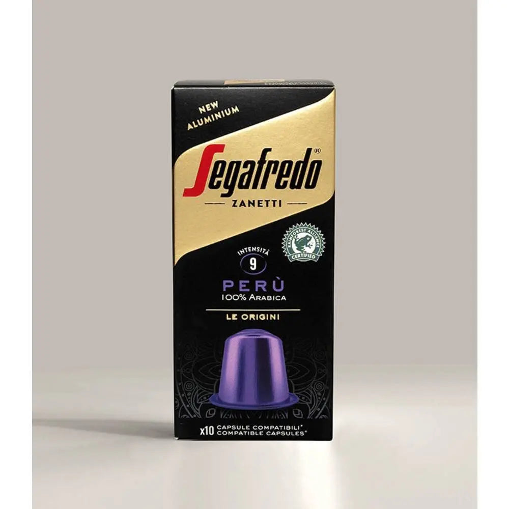 Order Segafredo - Aluminum Peru -10 capsules for LE 270.00 at Coffee & Cream, All your coffee needs in one place. Shop Coffee, Beans, Ground Coffee, Instant Coffee, Creamers, Coffee Machines, Blenders, Coffee and more. 50+ Brands Monin, Lavazza, Starbucks