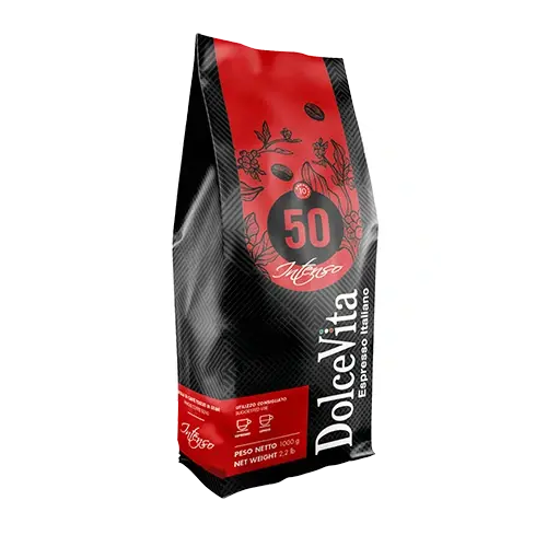 DolceVita - Intenso 50% Arabica Whole Coffee Beans - 1kg at Coffee & Cream Egypt