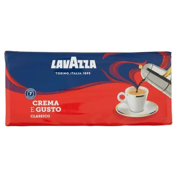 Order Lavazza - Crema e Gusto Classico ground coffee - 4 x 250g Package for LE 600.00 at Coffee & Cream, All your coffee needs in one place. Shop Coffee, Beans, Ground Coffee, Instant Coffee, Creamers, Coffee Machines, Blenders, and more. 50+ Brands Monin