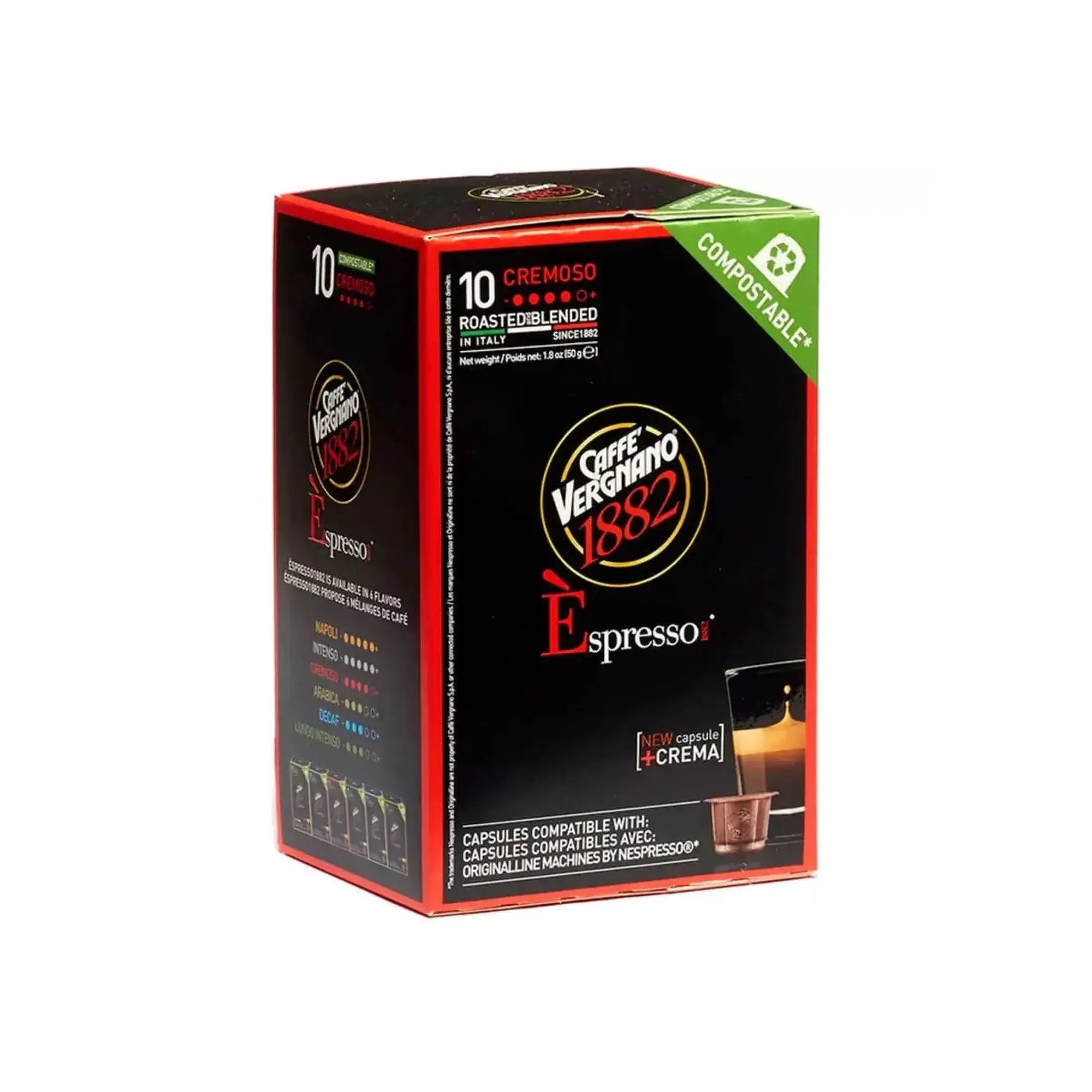 Caffè Vergnano - Cremoso - 10 capsules at Coffee & Cream Egypt