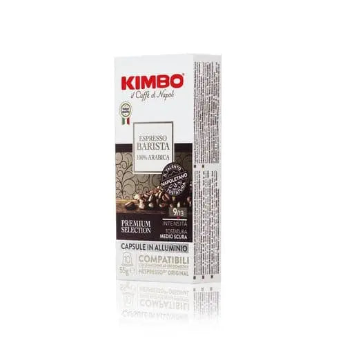 Order Kimbo - Espresso Barista 100% Arabica Compatible by Nespresso - 10 capsules for LE 395.00 at Coffee & Cream, All your coffee needs in one place. Shop Coffee, Beans, Ground Coffee, Instant Coffee, Creamers, Coffee Machines, Blenders, and more. 50+ Br