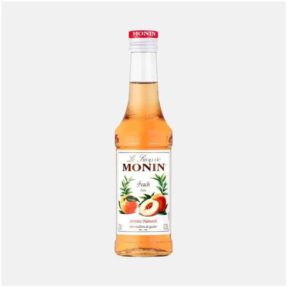 Order Monin - Peach Syrup - 250ml for LE 165.00 at Coffee & Cream, All your coffee needs in one place. Shop Coffee, Beans, Ground Coffee, Instant Coffee, Creamers, Coffee Machines, Blenders, and more. 50+ Brands Monin, Lavazza, Starbucks, Nespresso, Arzum