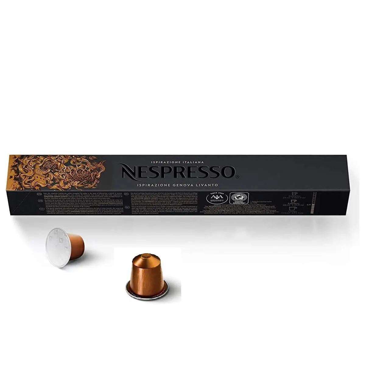 Nespresso Genova Livanto Original Espresso Capsules - Intensity 6 - 10 Capsules at Coffee & Cream Egypt