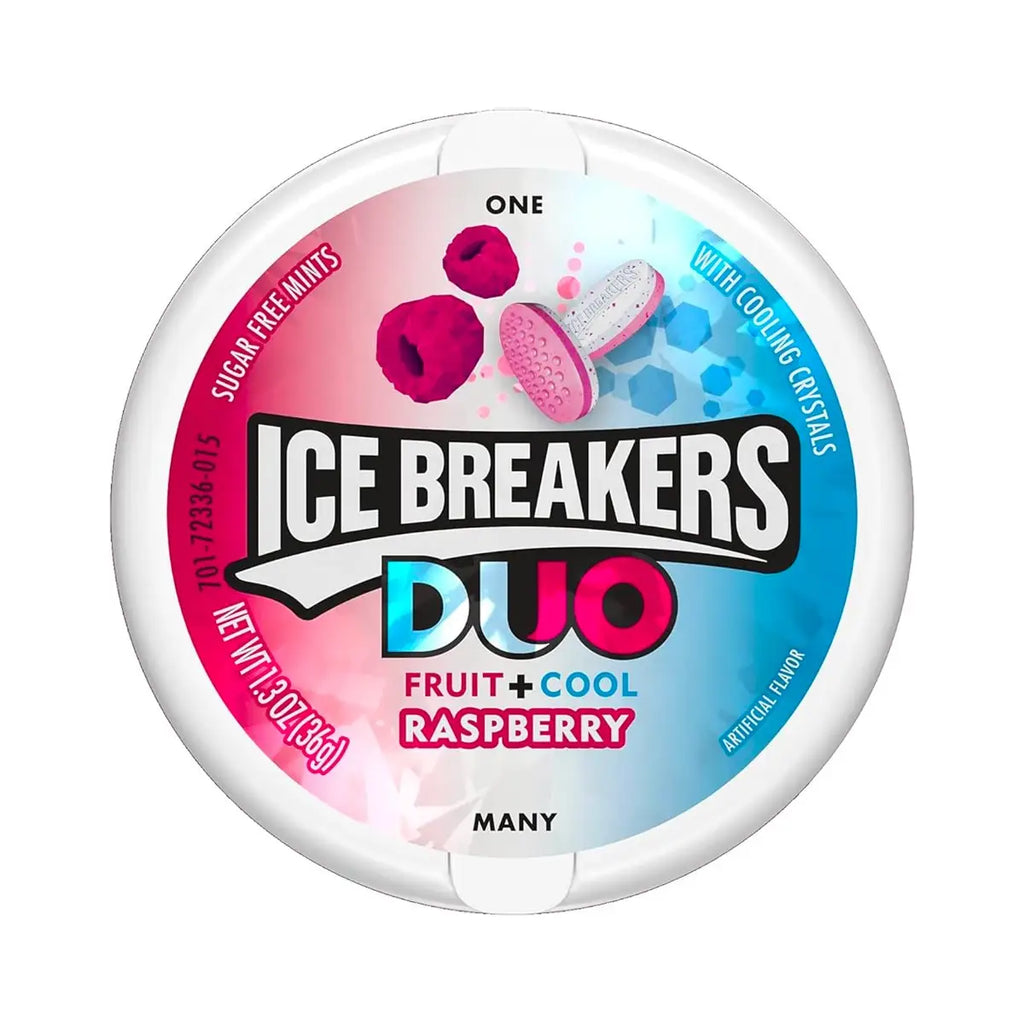 Ice Breakers - Duo Fruit + Cool RASPBERRY - 36g