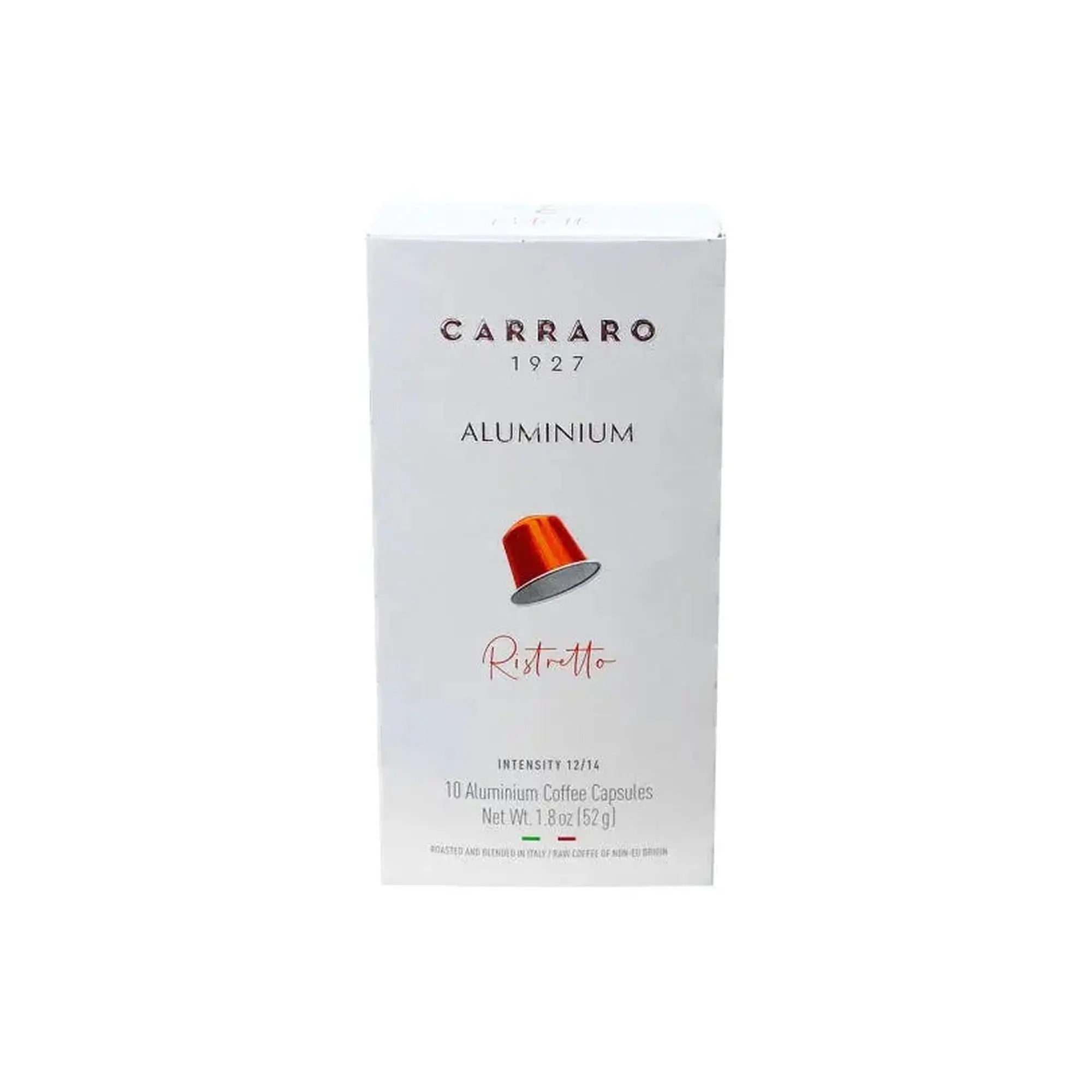 Tawzeea CARRARO - Aluminum Ristretto -10 capsules at Coffee & Cream Egypt