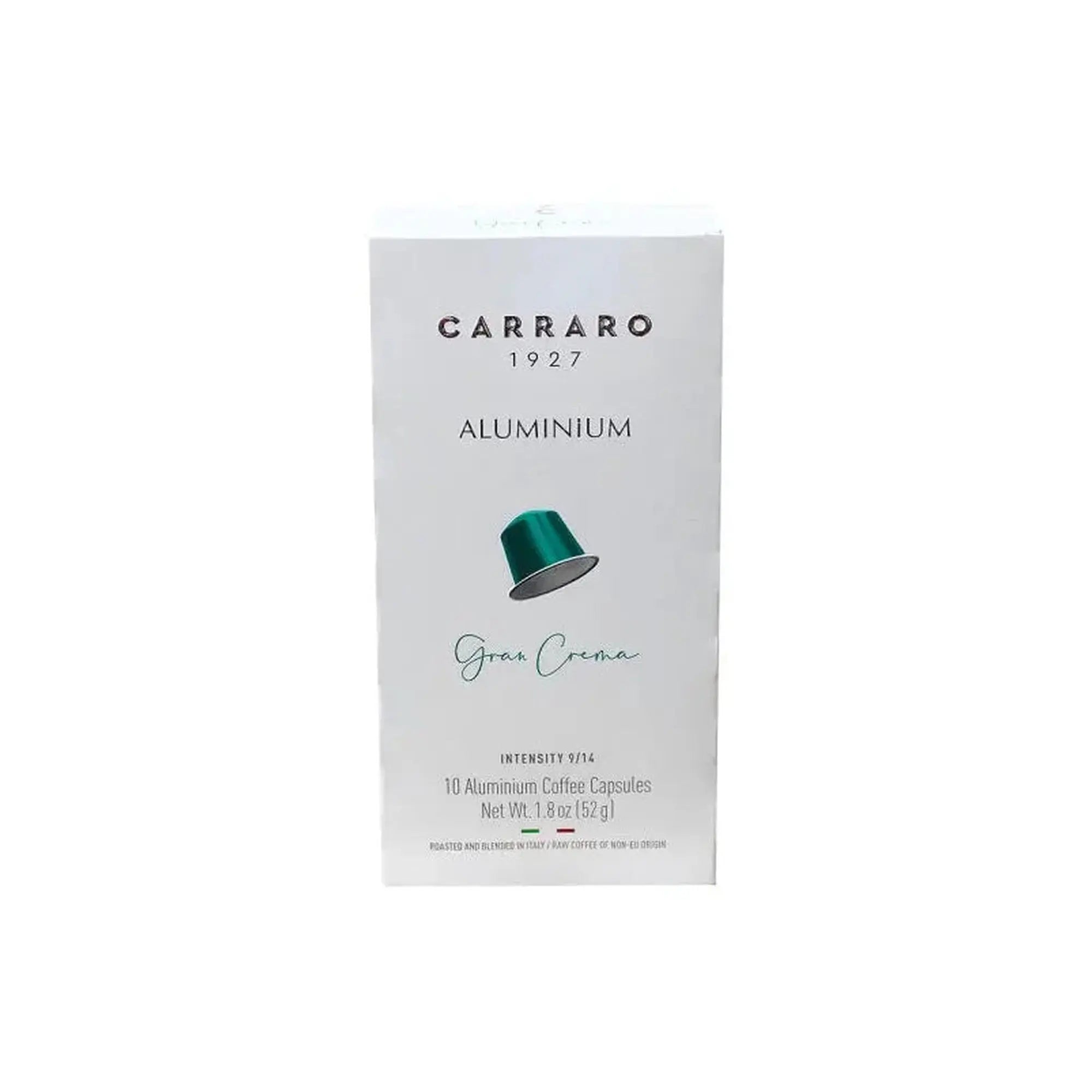 Tawzeea CARRARO - Aluminum Gran Crema -10 capsules at Coffee & Cream Egypt