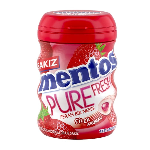 Mentos - Pure Fresh Strawberry FlavoredGum 60g