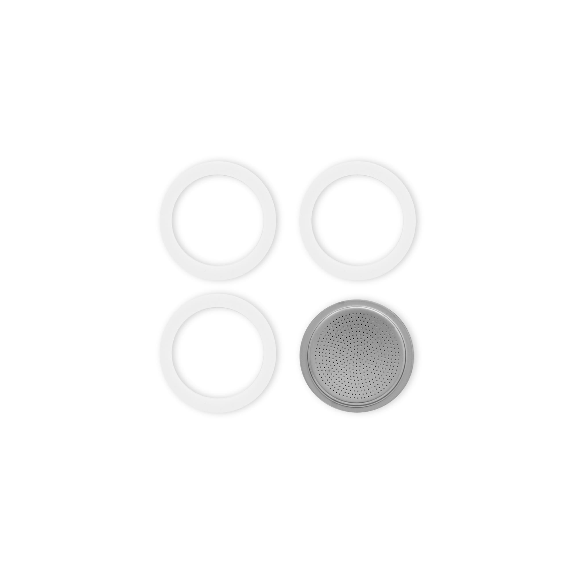 Bialetti Moka Express filter plate and gasket set for 2-cup model