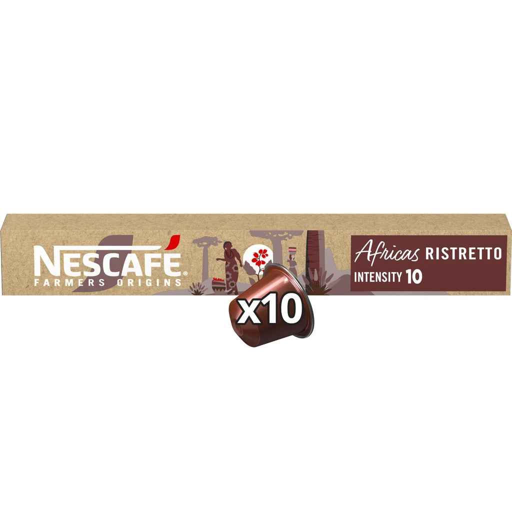 Nescafe Farmers Origins - Africas Ristretto #10 Compatible by Nespresso -10 capsules