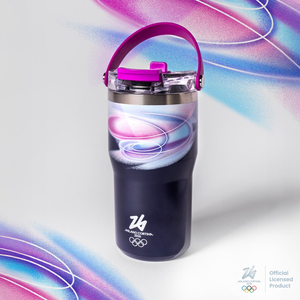 Bialetti Mico Tumbler Purple Stainless Steel 600ml