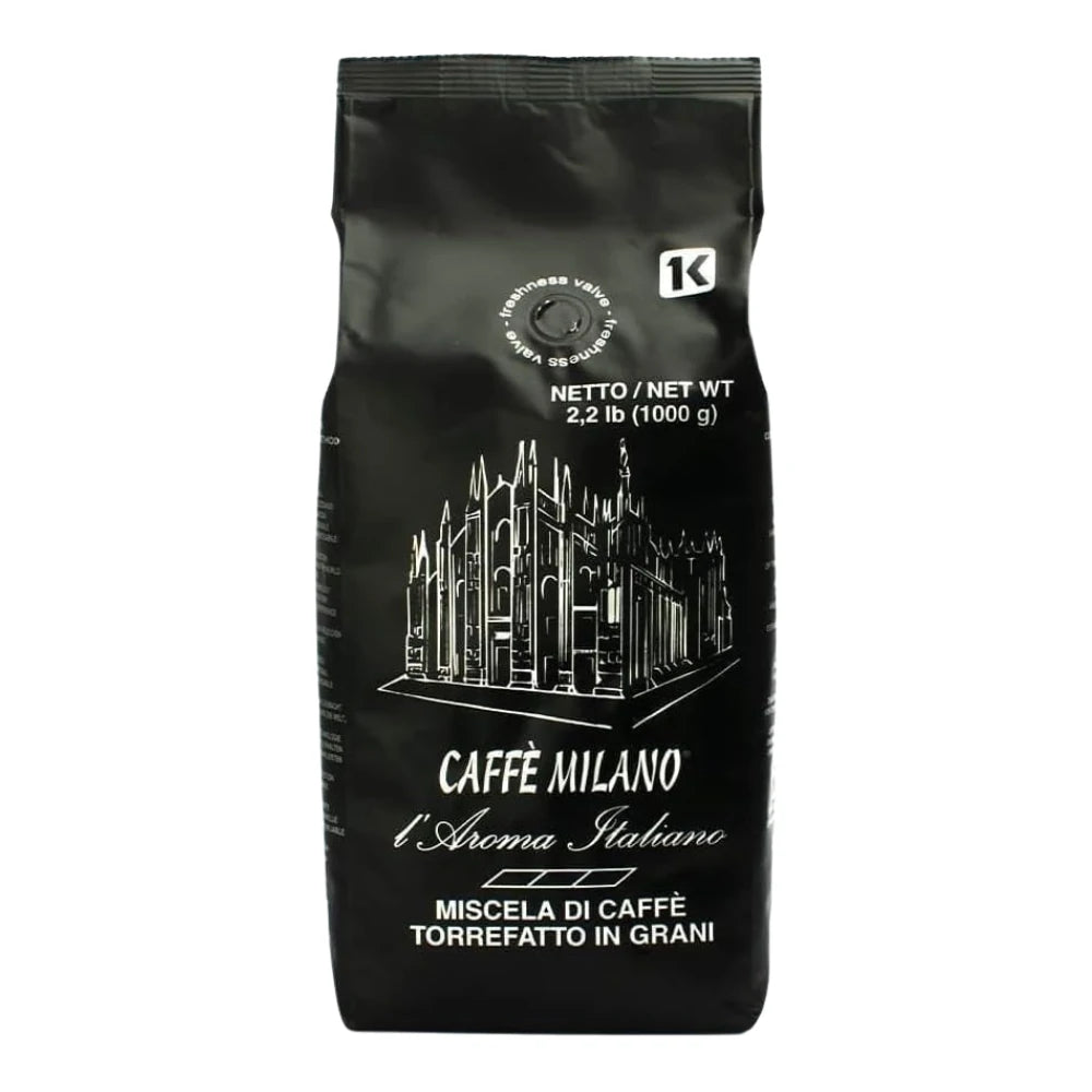 Caffe Milano - Black 50% Arabica 50% Robusta Coffee Beans - 1kg