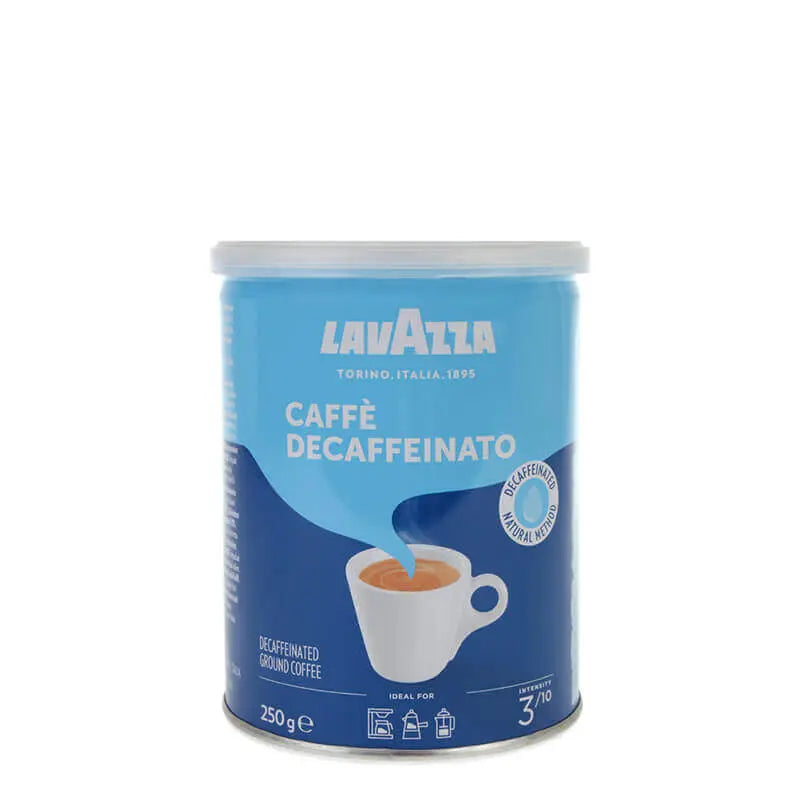 Lavazza - Caffe Decaffeinato Ground Coffee (Tin) - 250g at Coffee & Cream Egypt