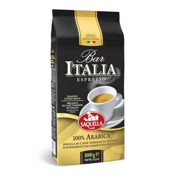 Saquella - 100% Arabica  Whole Coffee Beans - 1kg Coffee & Cream