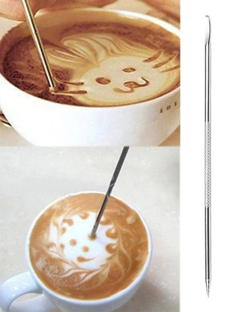 Coffee Art Pen Fancy Coffee Needle Stainless Steel