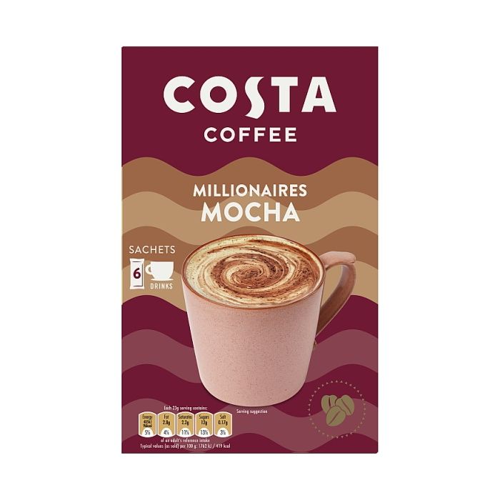 Costa Coffee - Millionaires Mocha Instant Coffee - 6 Sachets