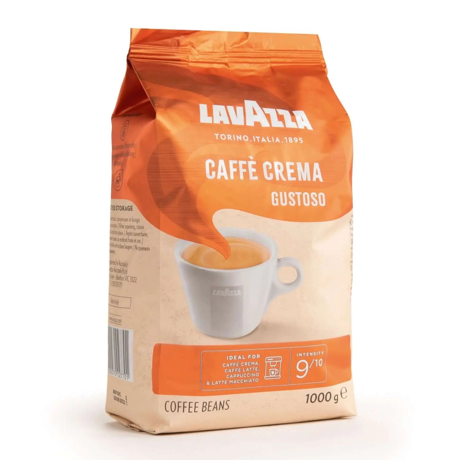 Lavazza Caffe Crema Gustoso Whole Coffee Beans - 1kg at Coffee & Cream Egypt