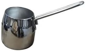 H&K Art Stainless Steel Turkish Coffee Pot, Large - 250ml
