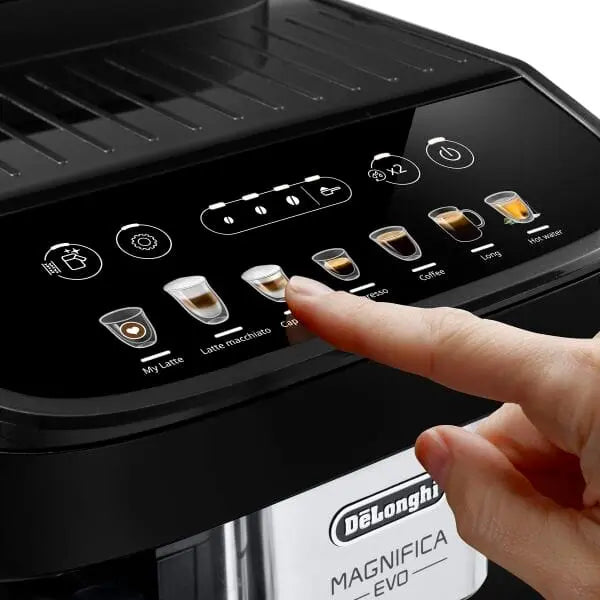 Order Delonghi Magnifica Evo One Touch Bean to Cup Coffee Machine ECAM292.81 Black for LE 44590.00 at Coffee & Cream, All your coffee needs in one place. Shop Coffee, Beans, Ground Coffee, Instant Coffee, Creamers, Coffee Machines, Blenders, and more. 50+