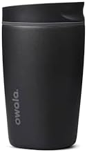 Owala SmoothSip Slider Ceramic Stainless Steel Tumbler Very, Very Dark 12oz / 355ml