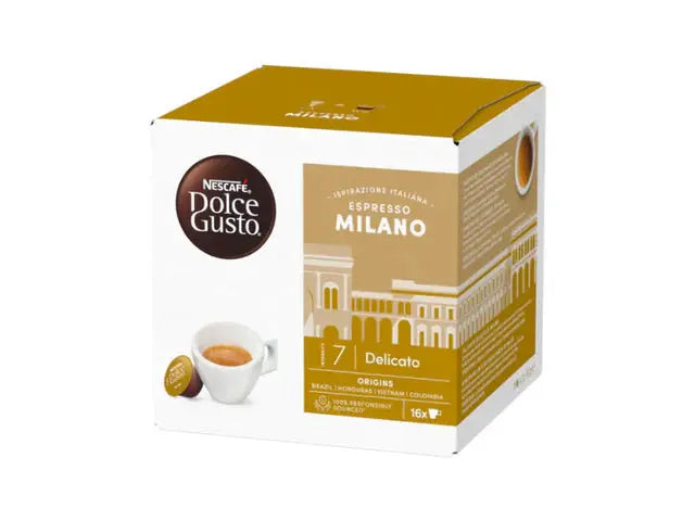 Nescafe Dolce Gusto Espresso Milano Coffee Capsules - 16 Capsules at Coffee & Cream Egypt