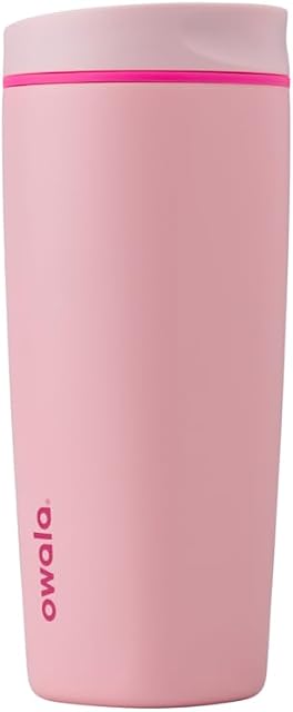 Owala SmoothSip Slider Insulated Stainless Steel Coffee Tumbler Pucker Up 20oz / 590ml